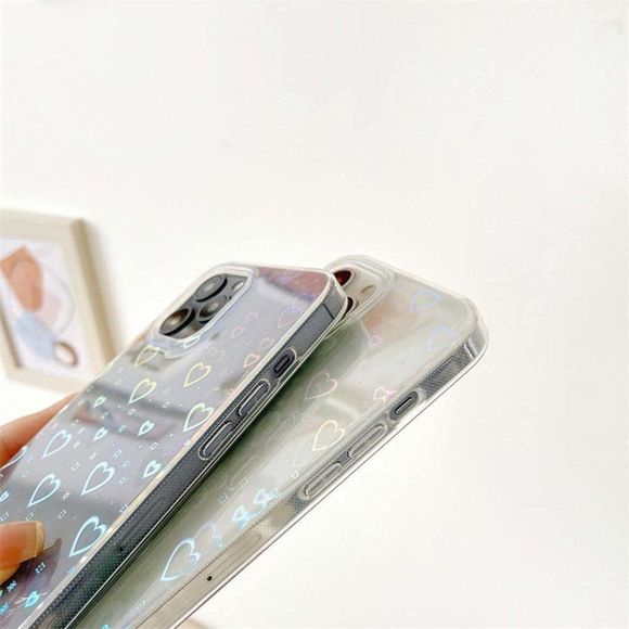 Fycyko Compatible with iPhone 11 Case with Clear Glitter Heart Pattern for Women - Picture 3 of 8